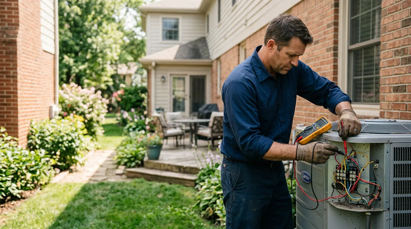 HVAC technician working near Ventnor City, NJ